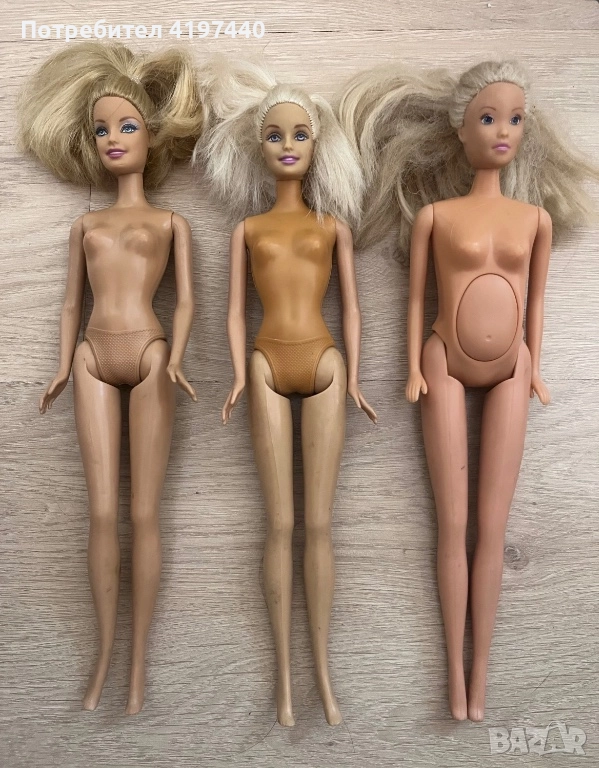Стари кукли Барби + рядка бременна Барби с бебе, снимка 1