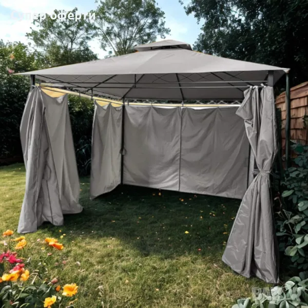 Шатра MUHLER  – Просторна, стабилна и стилна защита за вашето открито пространство, снимка 1