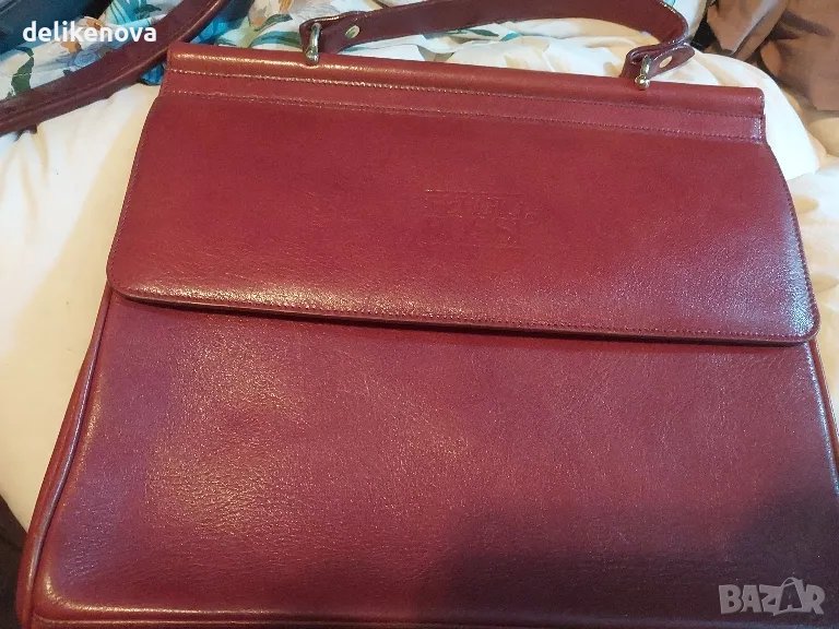 SERGIO ROSSI Italy. 100% Кожа Офисна чанта, снимка 1