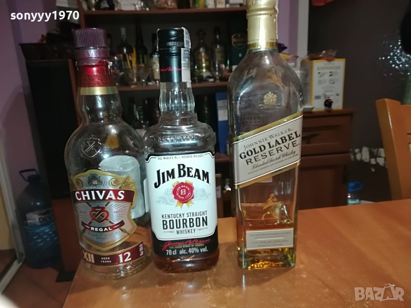 CHIVAS JIM DJOHNNIE 3 ПРАЗНИ ШИШЕТА 0403231707, снимка 1