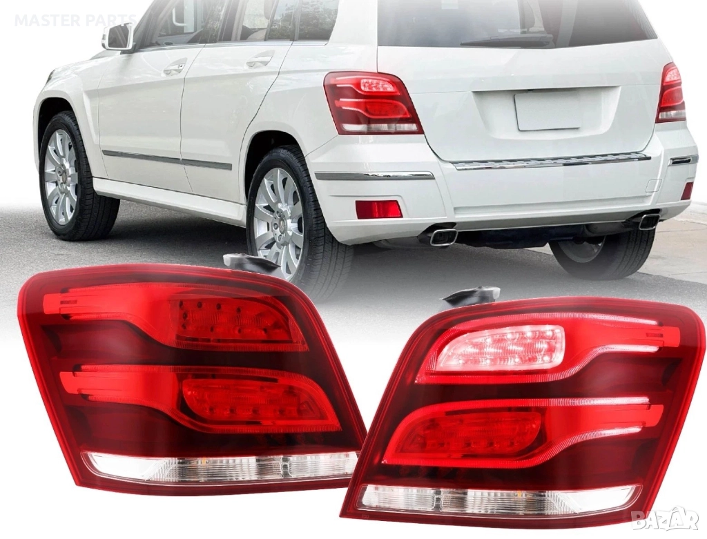 Супер Ярки LED Стопове за Mercedes GLK X204 (08-12) – ФЕЙСЛИФТ ВИЗИЯ, снимка 1