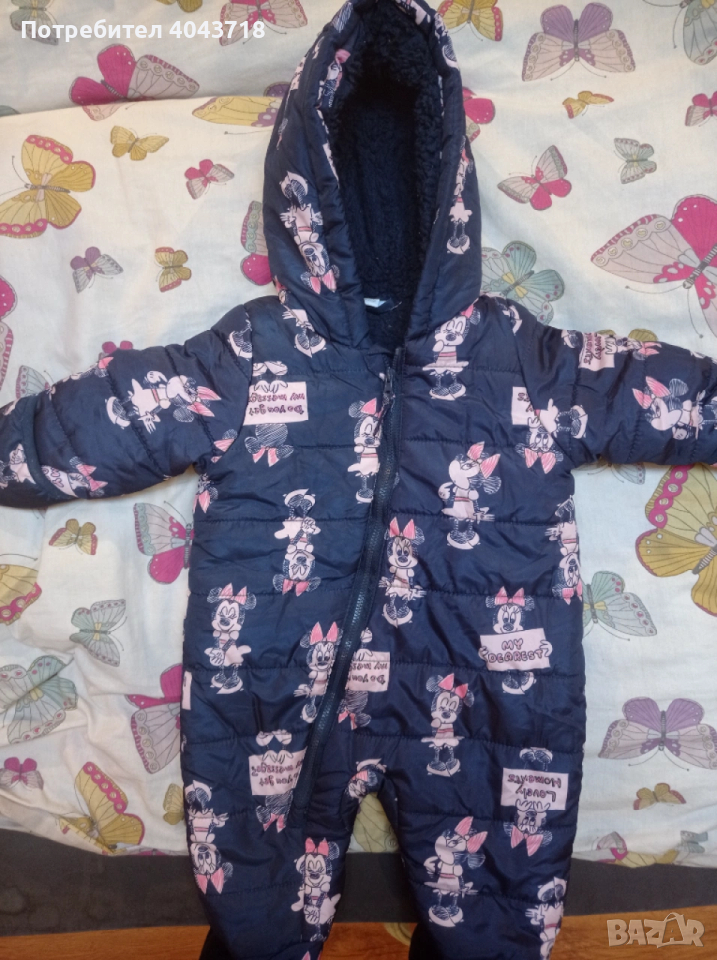 Бебешки космонавти 68 размер(от 3-6 месеца), снимка 1