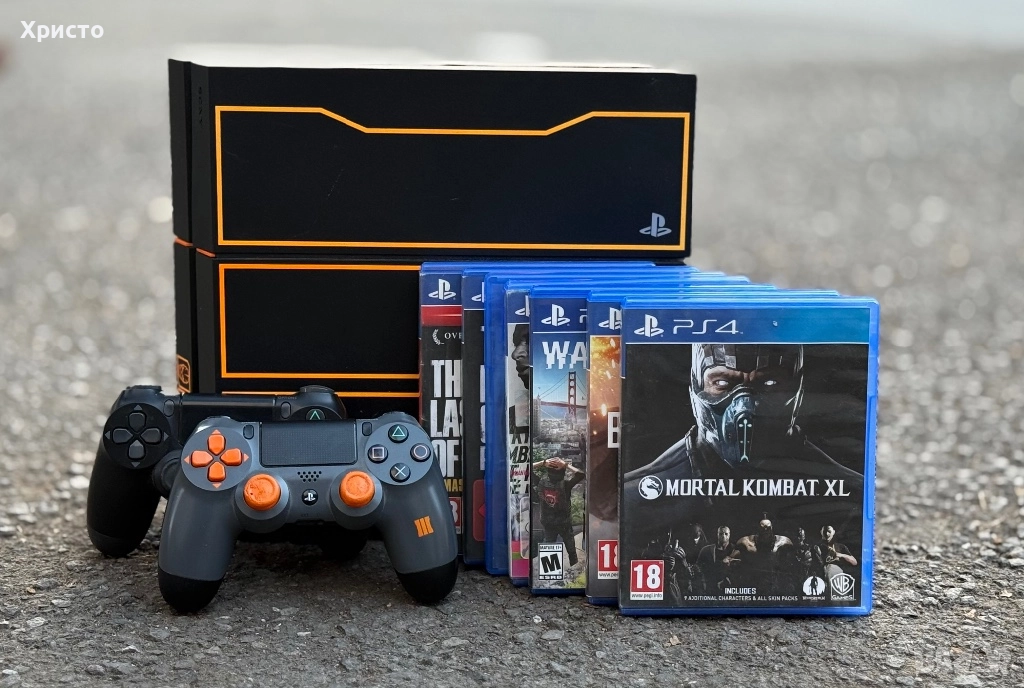 Limited Edition конзола Sony PlayStation 4 1TB Call of Duty Black Ops + 2 бр контролера + 8 игри , снимка 1