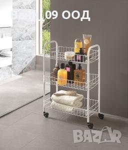 Метална подвижна етажерка на 3 нива, снимка 1