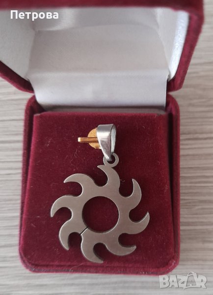 Висулка от медицинска стомана - голямо слънце с лъчи, снимка 1