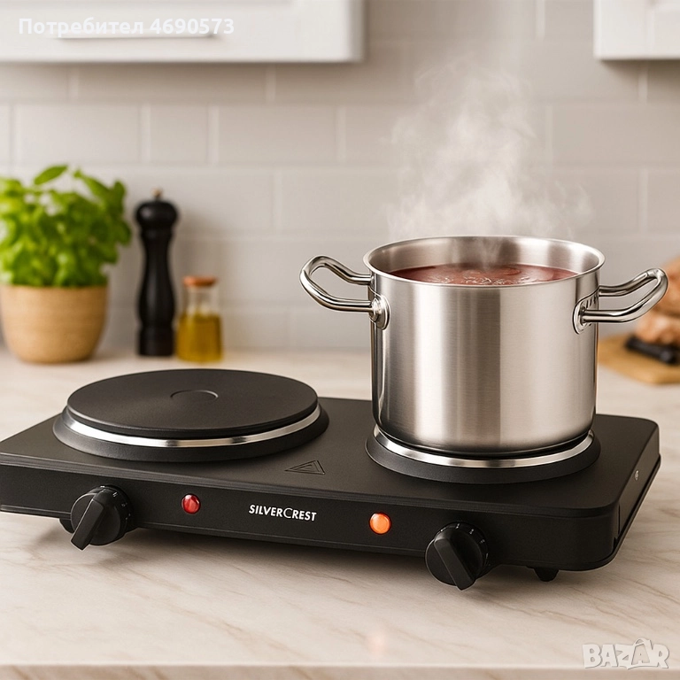 Двоен котлон SilverCrest - 2500W - две ястия едновременно, снимка 1