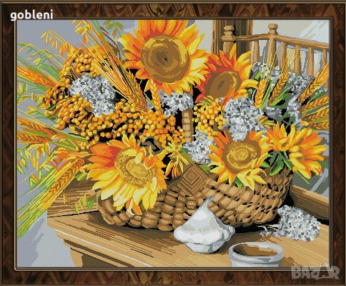 гоблен "БЪЛГАРСКО ЛЯТО" серия "БЪЛГАРИЯ" Д 46- размери 55*45 см,; 30 цвята; 78 лв., снимка 1