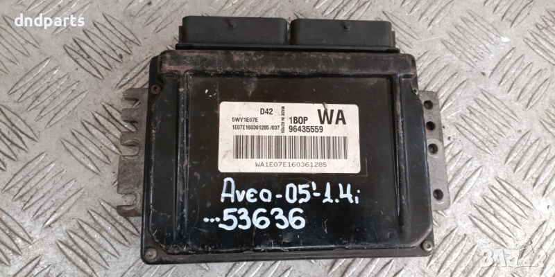 Компютър Chevrolet Aveo 1.4i 2005г. 96435559 5WY1E07E	, снимка 1