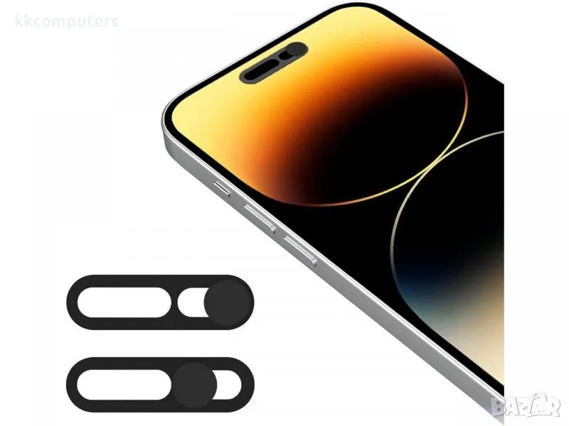 Стъклен screen protector Камера Blackout / Черен / за iPhone 15 Pro 6.1 Баркод : 2403106, снимка 1