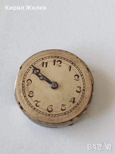 Механизъм с циферблат от стар ръчен часовник 51406, снимка 1