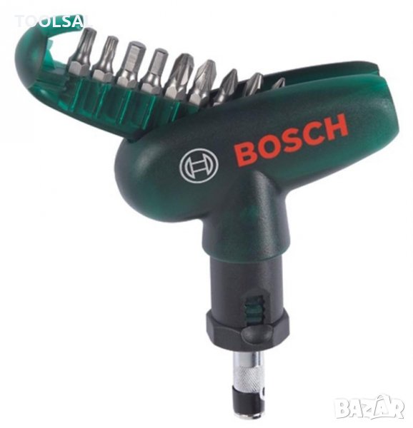 Накрайник бит Bosch комплект PH/PZ/SB/TX/SW с магнитен държач 1/4", снимка 1