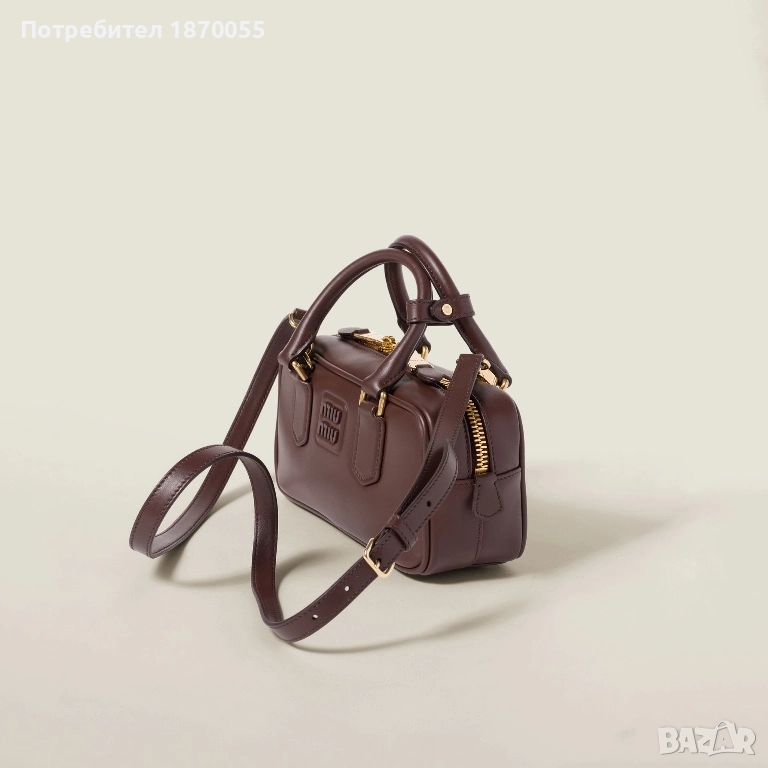 Оригинална кожена чанта Miu Miu Arcadie, снимка 1
