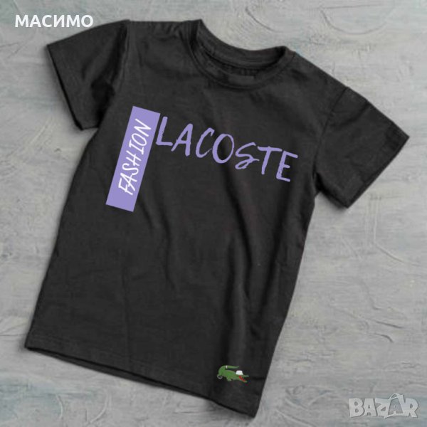 Тениска Lacoste Мъжка черна, снимка 1