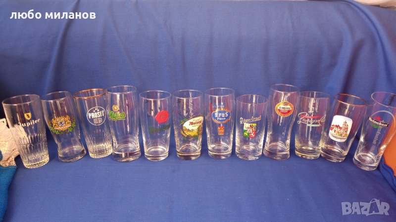 Бирени чаши за колекция 12 бр различни, снимка 1