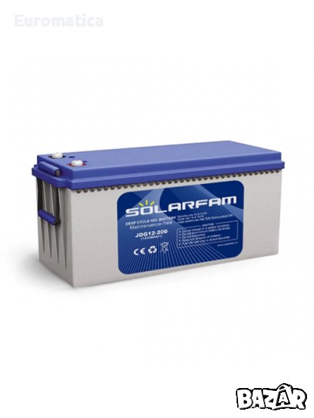 Гелов Акумулатор 200Ah Solarfam GEL 12V, снимка 1