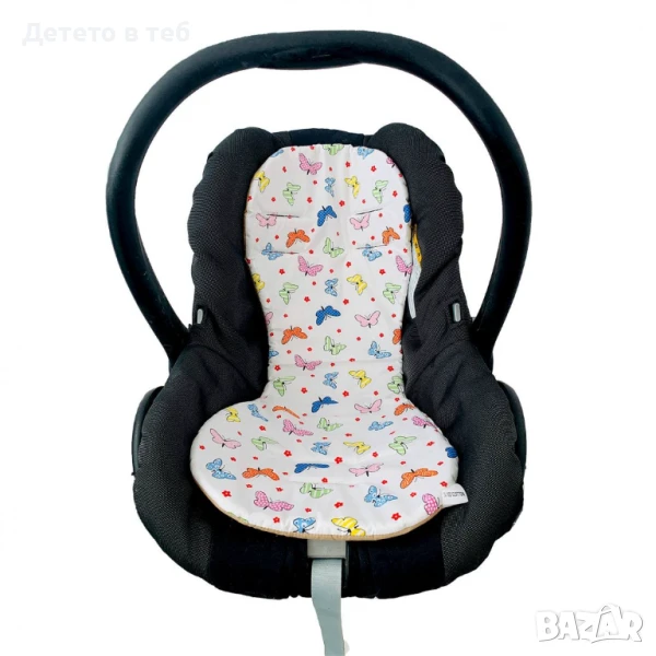 Подложка за столче за кола 0-13 кг, малки пеперуди, снимка 1