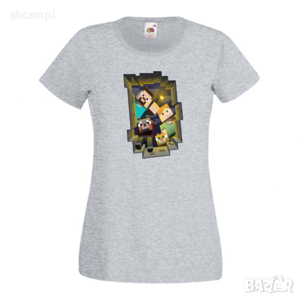 Дамска тениска Minecraft Search Party Minecraft,Игра,Забавление,подарък,Изненада,Рожден Ден., снимка 1