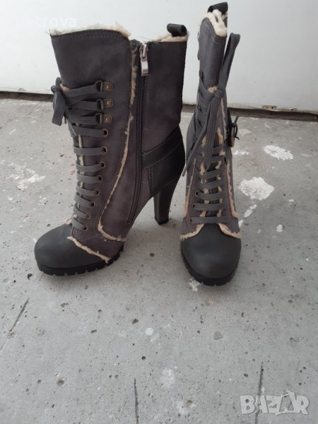 Дамски боти аксел 40 номер висок ток, снимка 1