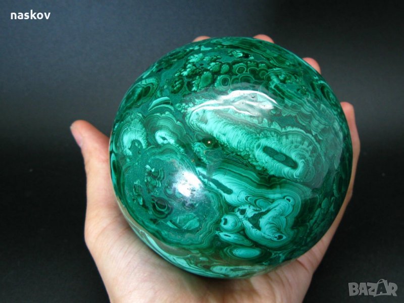 Изключителни сфери от Малахит, Сапфир, Евдиалит, Тулит, Лемурски Акватин, снимка 1