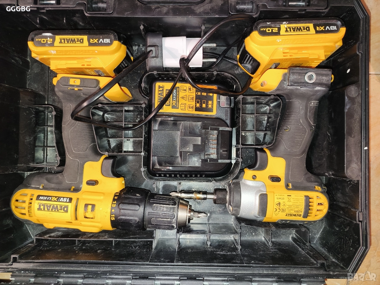 DeWalt , оригинален комплект купувал съм го нов в Англия., снимка 1