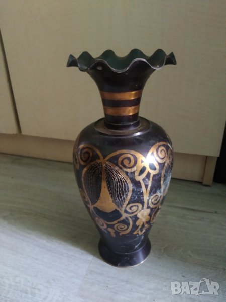 месингова ваза, снимка 1