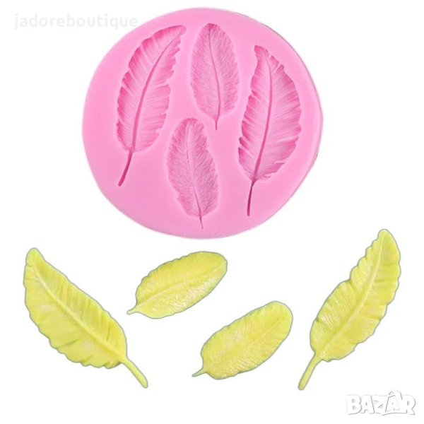 Силиконов молд Пера, снимка 1