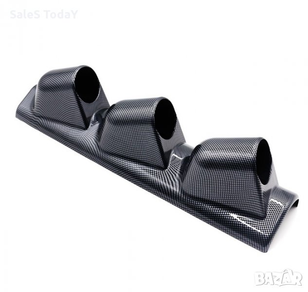 Стойка за измервателни уреди за колонка 52мм, 45/9,5/10см., карбон, снимка 1