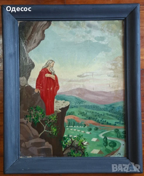 Стара картина на худ Марио Жеков, снимка 1