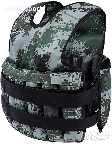 Тренировъчна жилетка за тежести 1-25 кг MAX нова  Комплектът включва празни торбички, които могат да, снимка 1