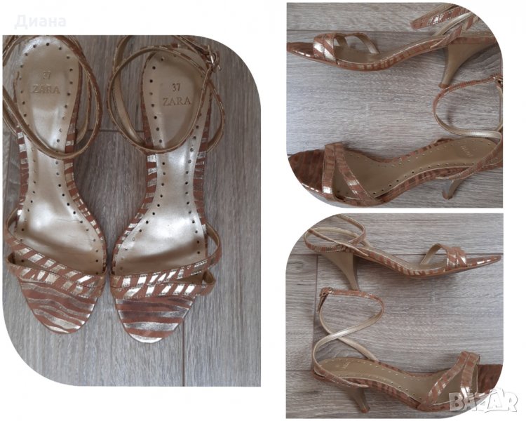 Оригинални сандали Zara, номер 37 , снимка 1