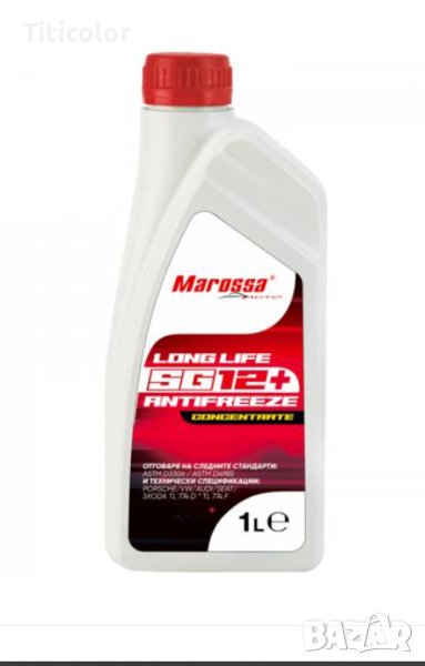 Антифриз Marossa Auto Long Life SG12+, Концентрат, 1 литър, 4 л,Червен, снимка 1