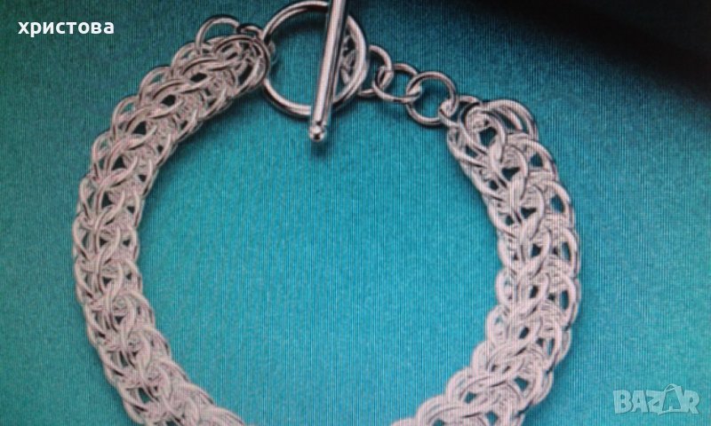 Нова сребърна гривна, снимка 1