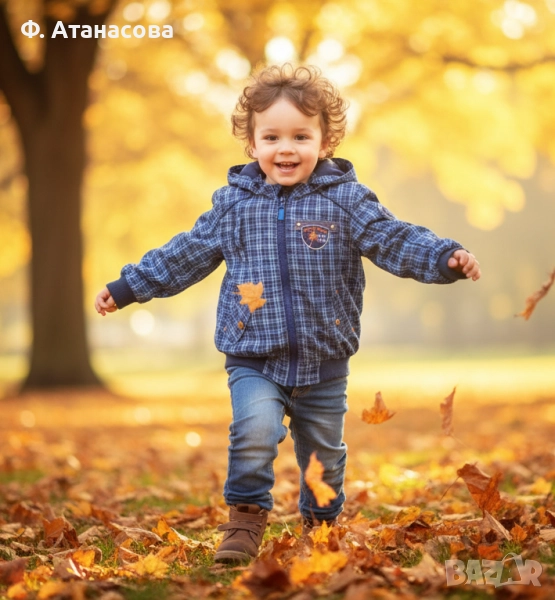 Детско есенно яке за момченце, отлично, размер 98-104, 3-4г., с подарък, снимка 1