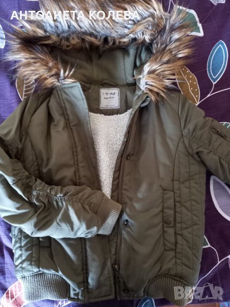 Топло яке за момиче 6-7г, снимка 1