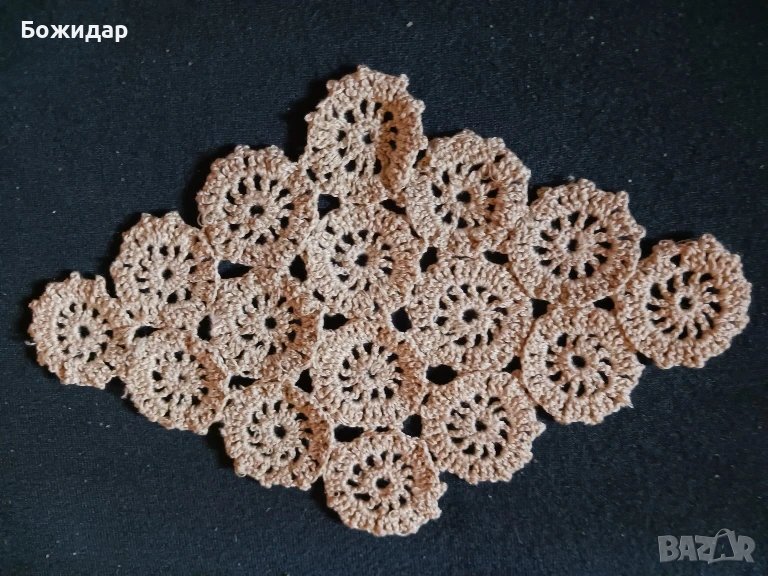 Ръчно Плетено Каре(терличка).На 1 кука., снимка 1