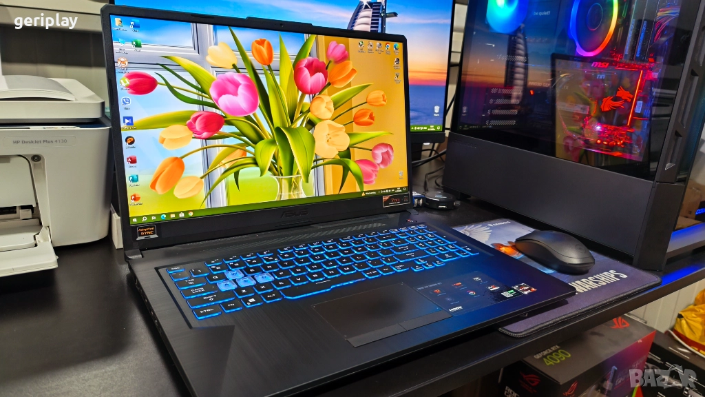 Геймърски 17.3” FullHD Лаптоп ASUS с Ryzen 9 / GTX 1660Ti / 16Gb RAM / SSD 1Tb, снимка 1