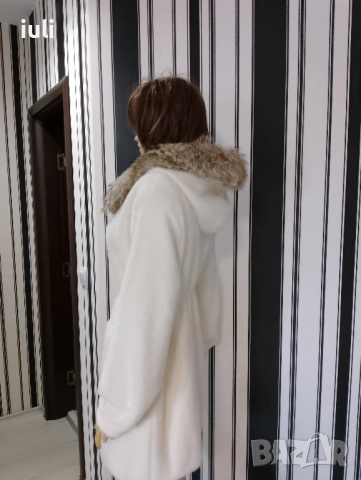 намаление на палто от кашмир с лисица , снимка 7 - Палта, манта - 52075892