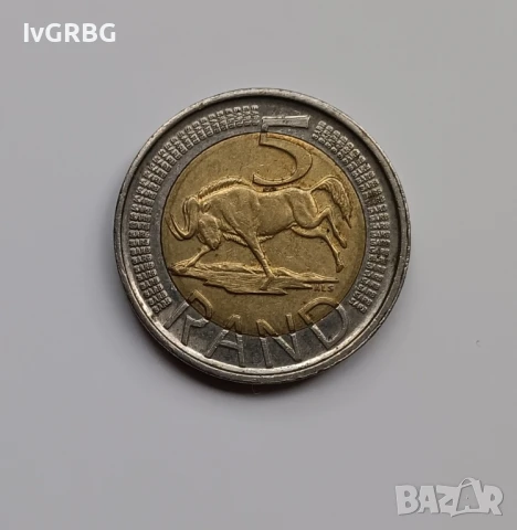 5 ранда Южна Африка 2014 Монета от Южна Африка 5 ранд 2014 ЮАР, снимка 2 - Нумизматика и бонистика - 50499031