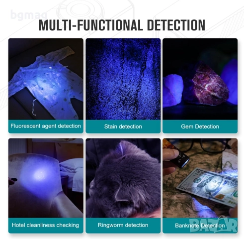 OLIGHT Arkfeld UV LED фенер до 1000 лумена, с ултравиолетова светлина, снимка 7 - Къмпинг осветление - 52124852