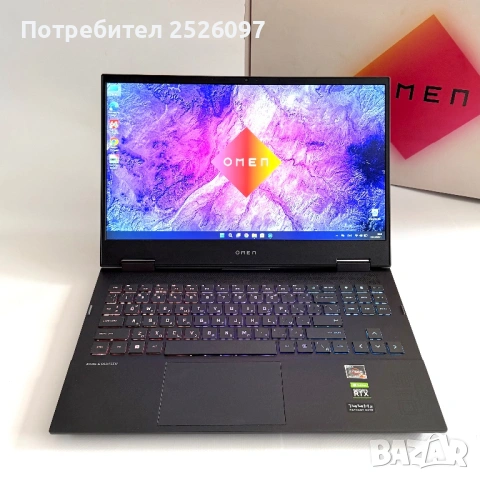 HP Omen 15/IPS 144Hz/Ryzen 7 5800H/RTX 3070 8GB/RGB/16GB/512GB NVMe