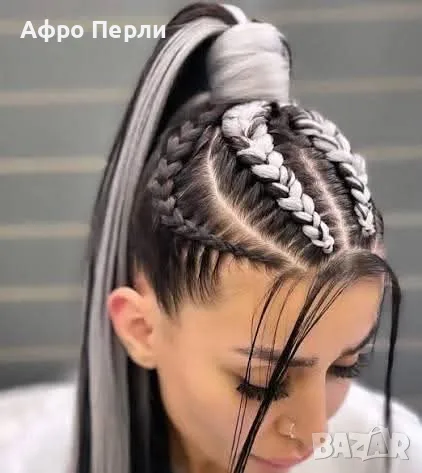 🐞Плитки с КАНЕКАЛОН🐞 боксьорски плитки опашки ариел къдрици екстеншъни бохо плитки , снимка 3 - Аксесоари за коса - 55848310