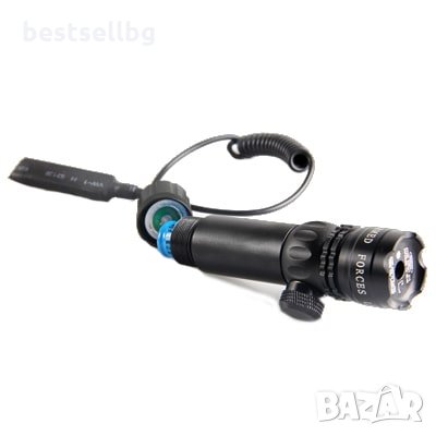 Зелен прицел мерник лазер за лов оръжие въздушна ловна пушка карабина, снимка 3 - Оборудване и аксесоари за оръжия - 29229737