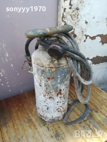 СТАРА ПОМПА С МАНОМЕТЪР И МАРКУЧ 191025, снимка 2 - Антикварни и старинни предмети - 52105519