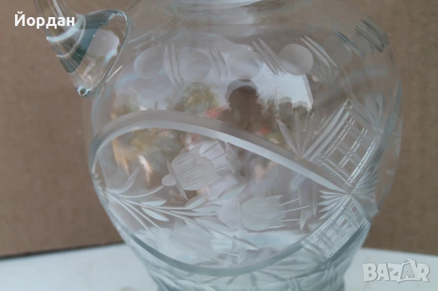 Немска кристална кана, снимка 8 - Колекции - 50606885