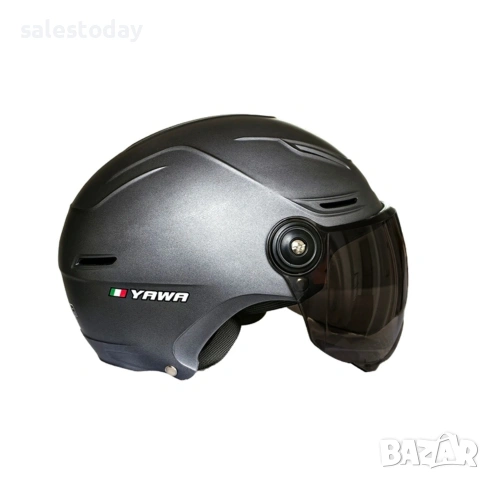 Каска за мотоциклет, шлем Yawa с Тъмен визьор, снимка 2 - Аксесоари и консумативи - 44681435