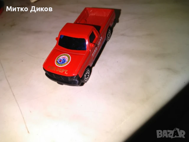 Fire Dept Emergency Service Ford F Series Red Welly колекционерска количка, снимка 5 - Колекции - 50518024