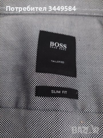 Уникална мъжка риза HUGO BOSS , снимка 4 - Ризи - 37506479
