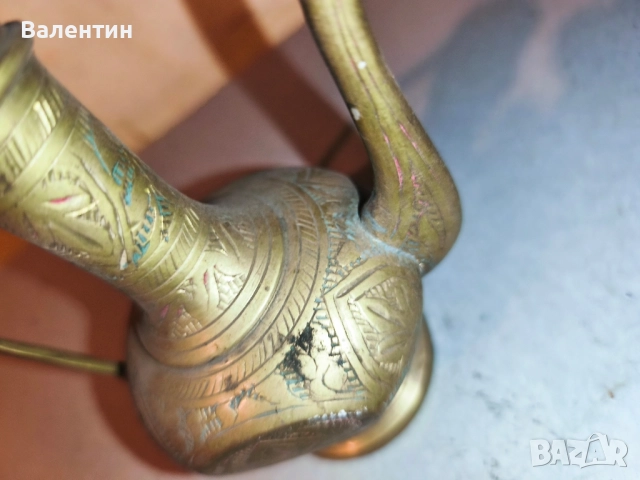 Месингова кана без капак, снимка 4 - Антикварни и старинни предмети - 52742654