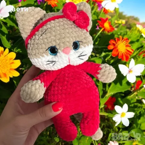 Ръчно плетено коте