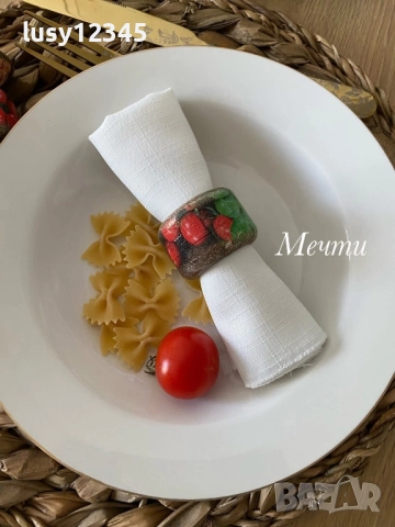 Комплект от шест броя пръстени с паста…, снимка 7 - Аксесоари за кухня - 51756760